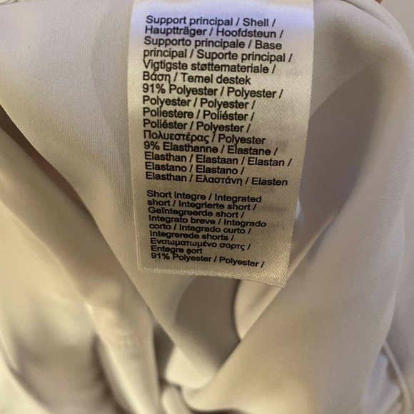 LACOSTE SPORT WOMENS WHITE BLUE SKIRT SIZE 42 - Picture 8 of 9